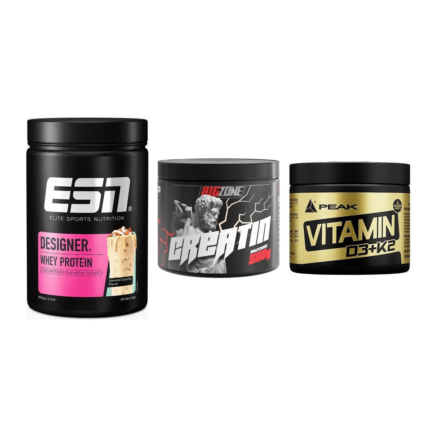 Einsteiger-Set: ESN Designer + Big Zone Creatin + Peak Vitamin – alle enthaltenen Artikel