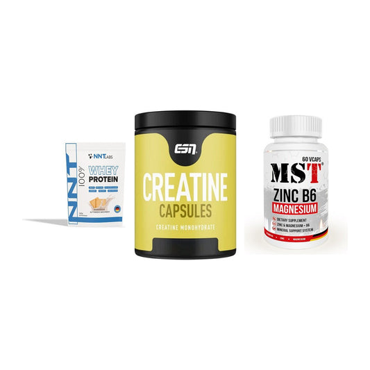 Einsteiger-Set: NNT Whey + ESN Ultrapure + MST Zinc – alle enthaltenen Artikel