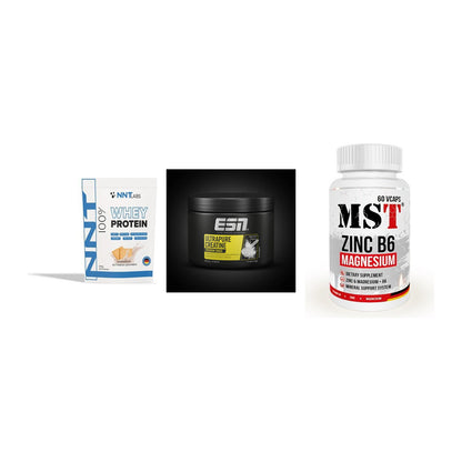 Einsteiger-Set: NNT Whey + ESN Ultrapure + MST Zinc – alle enthaltenen Artikel