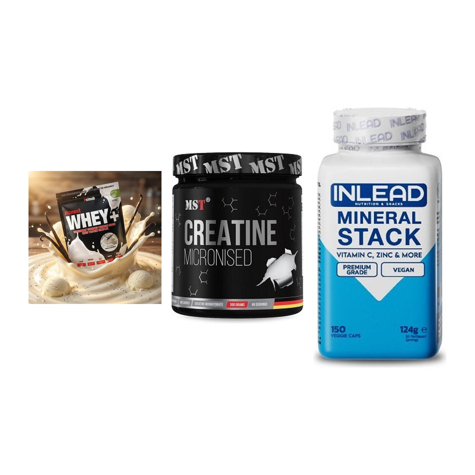 Einsteiger-Set: Sinob Honest + MST Creatin + INLEAD Mineral – alle enthaltenen Artikel