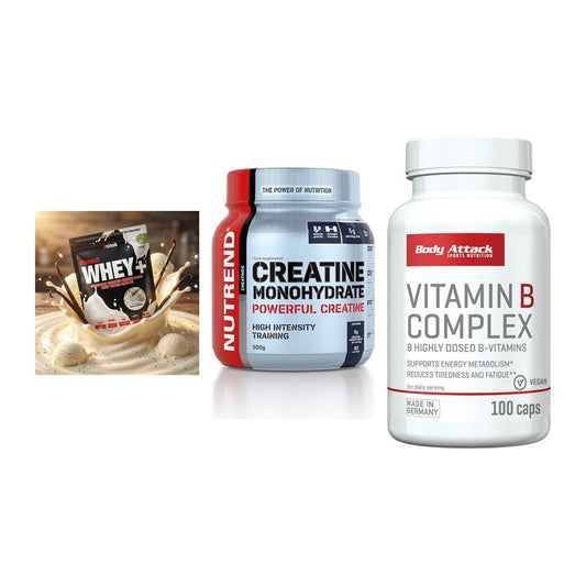 Einsteiger-Set: Sinob Honest + Nutrend Creatine + Body Attack – alle enthaltenen Artikel