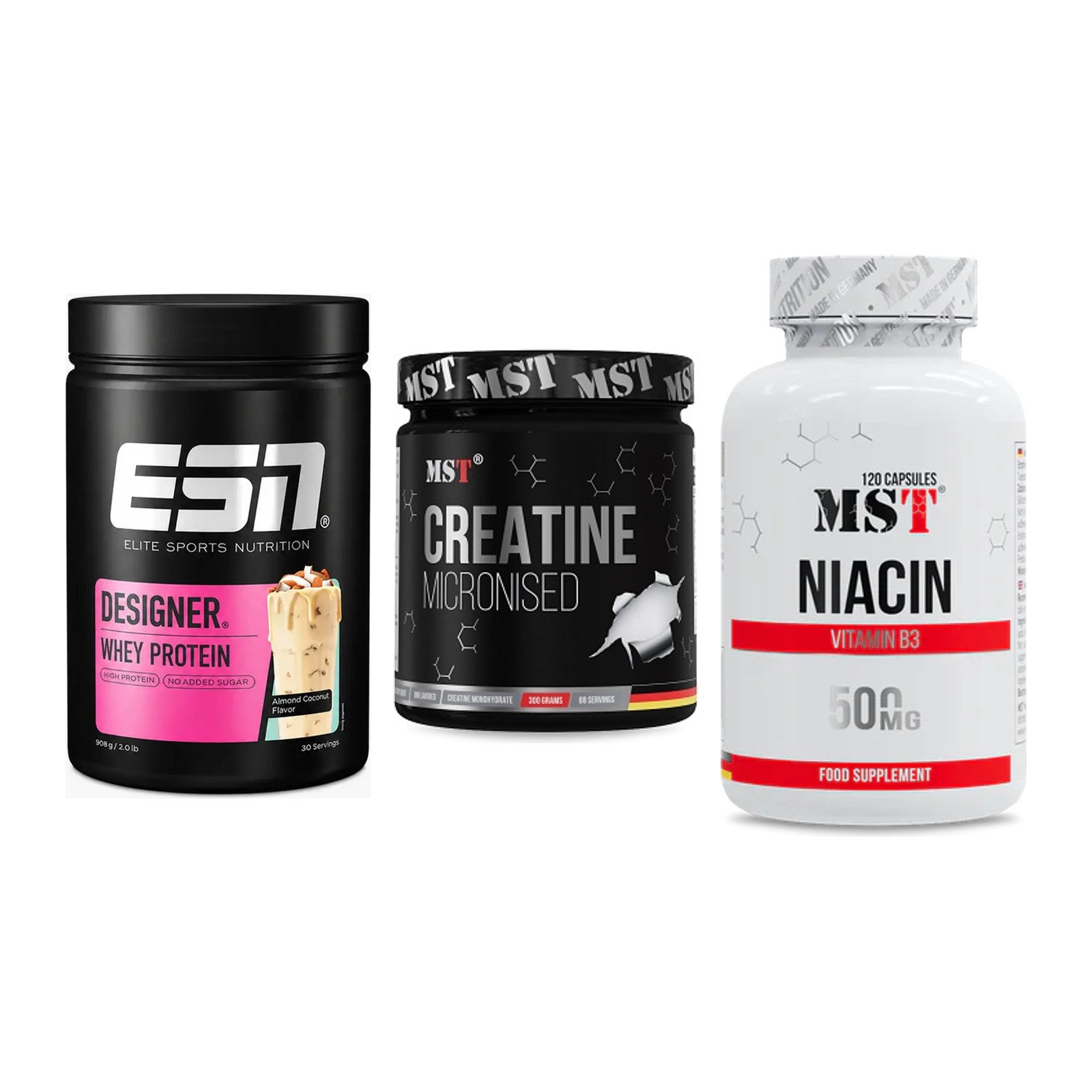Einsteiger-Set: ESN Designer + MST Creatin + MST Niacin – alle enthaltenen Artikel