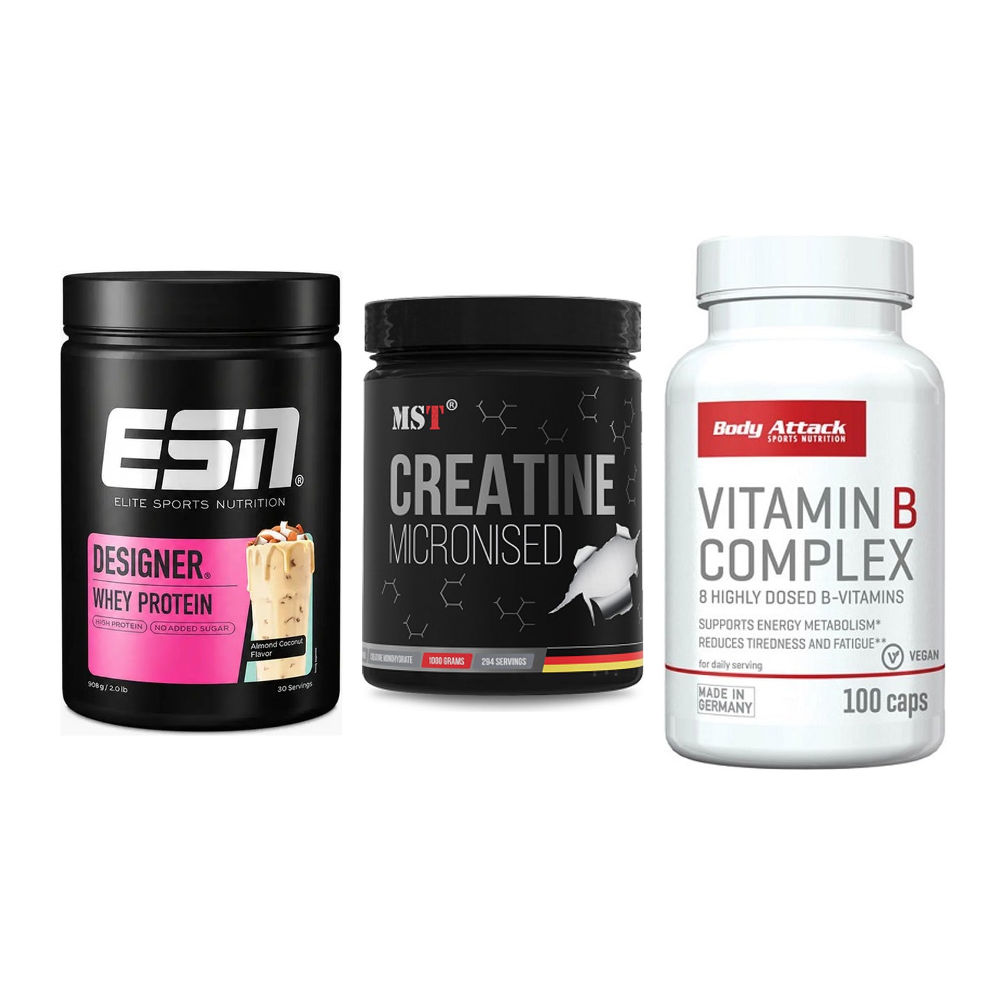 Einsteiger-Set: ESN Designer + MST Creatin + Body Attack – alle enthaltenen Artikel