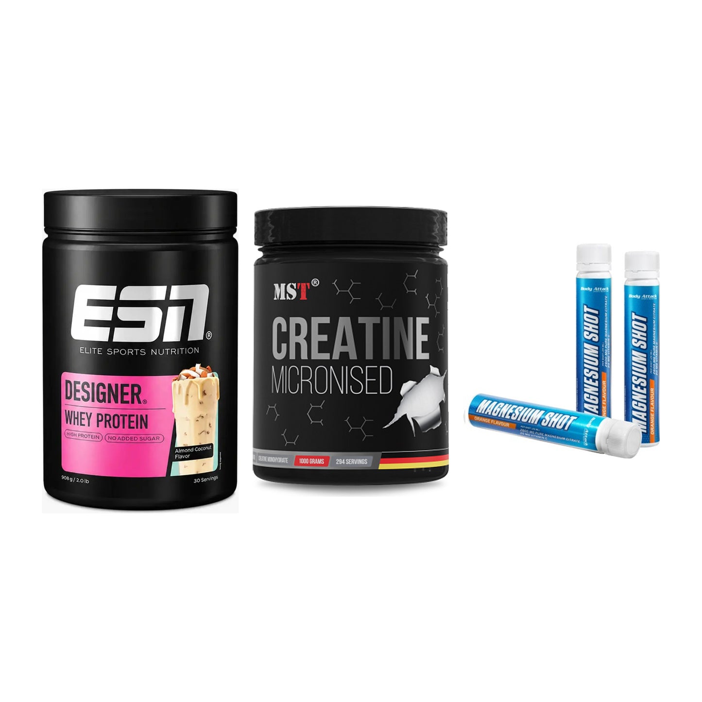 Einsteiger-Set: ESN Designer + MST Creatin + Body Attack – alle enthaltenen Artikel