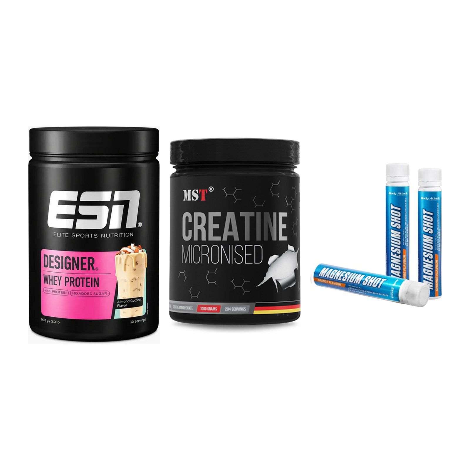 Einsteiger-Set: ESN Designer + MST Creatin + Body Attack – alle enthaltenen Artikel
