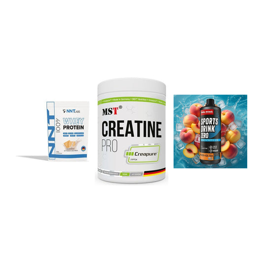 Einsteiger-Set: NNT Whey + MST Creatin Pro + Body Attack – alle enthaltenen Artikel