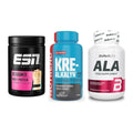 Einsteiger-Set: ESN Designer + Nutrend Kre-Alka + BioTech ALA – alle enthaltenen Artikel