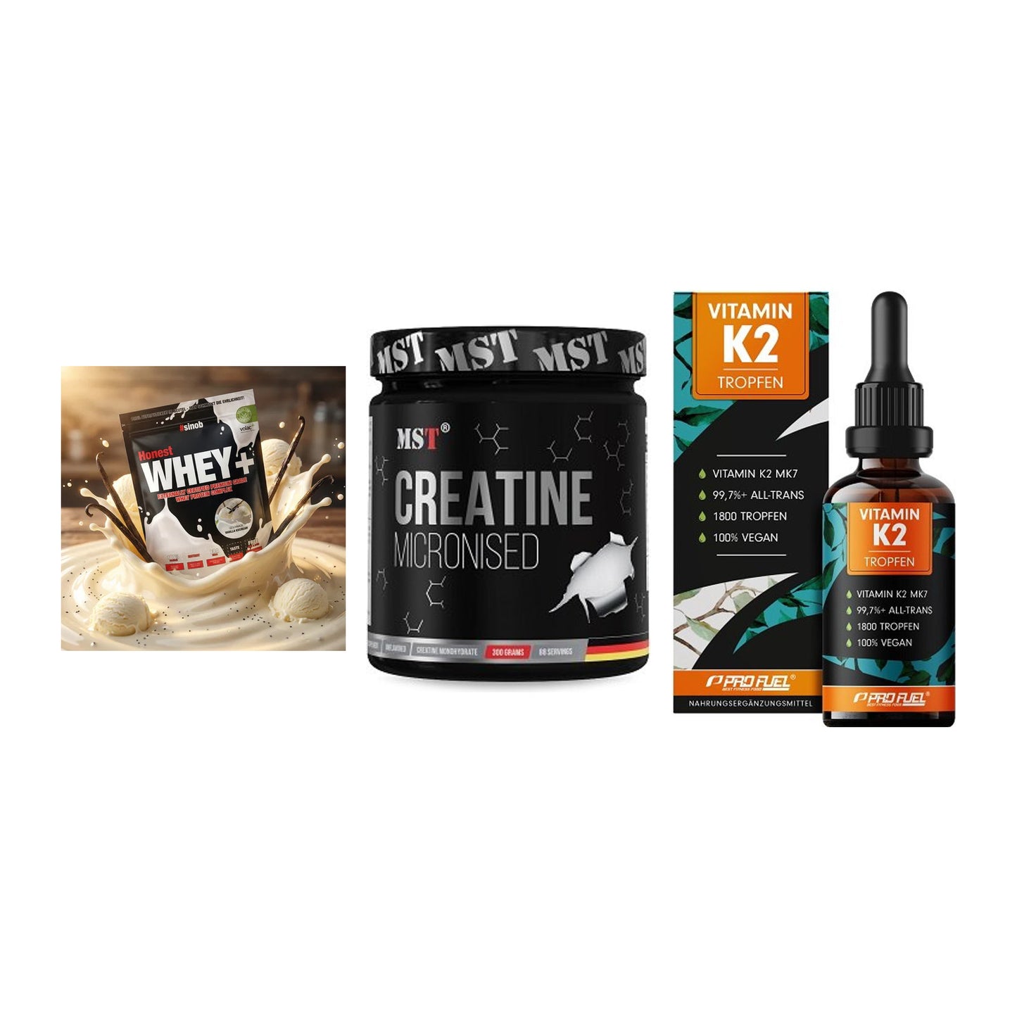 Einsteiger-Set: Sinob Honest + MST Creatin + ProFuel Vitamin – alle enthaltenen Artikel