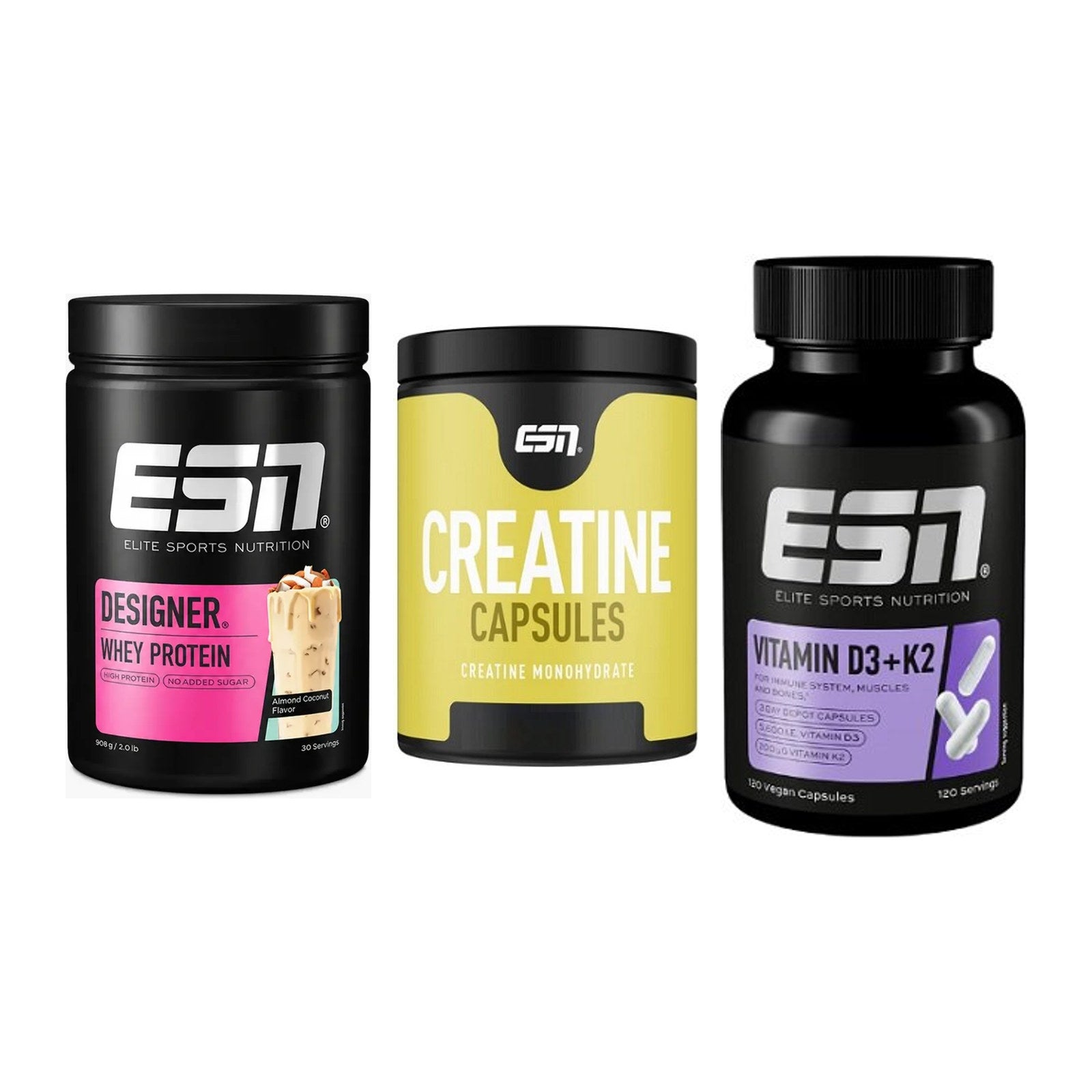Einsteiger-Set: ESN Designer + ESN Ultrapure + ESN Vitamin D3 – alle enthaltenen Artikel