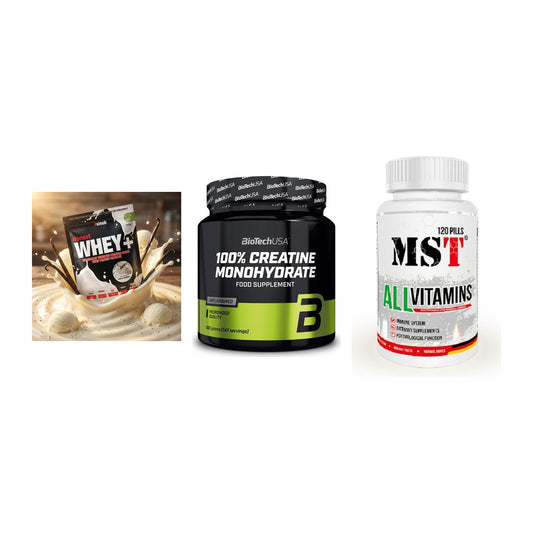 Einsteiger-Set: Sinob Honest + BioTech Creatine + MST All Vitamins – alle enthaltenen Artikel