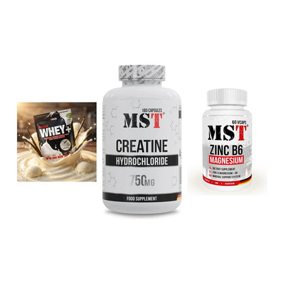 Einsteiger-Set: Sinob Honest + MST Creatine HCL + MST Zinc – alle enthaltenen Artikel