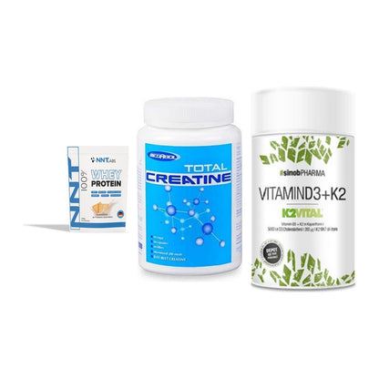 Einsteiger-Set: NNT Whey + Megabol Total + Sinob Vitamin D3 – alle enthaltenen Artikel