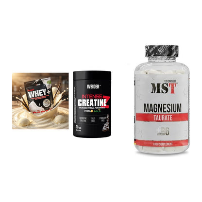 Einsteiger-Set: Sinob Honest + Weider Intense + MST Magnesium – alle enthaltenen Artikel