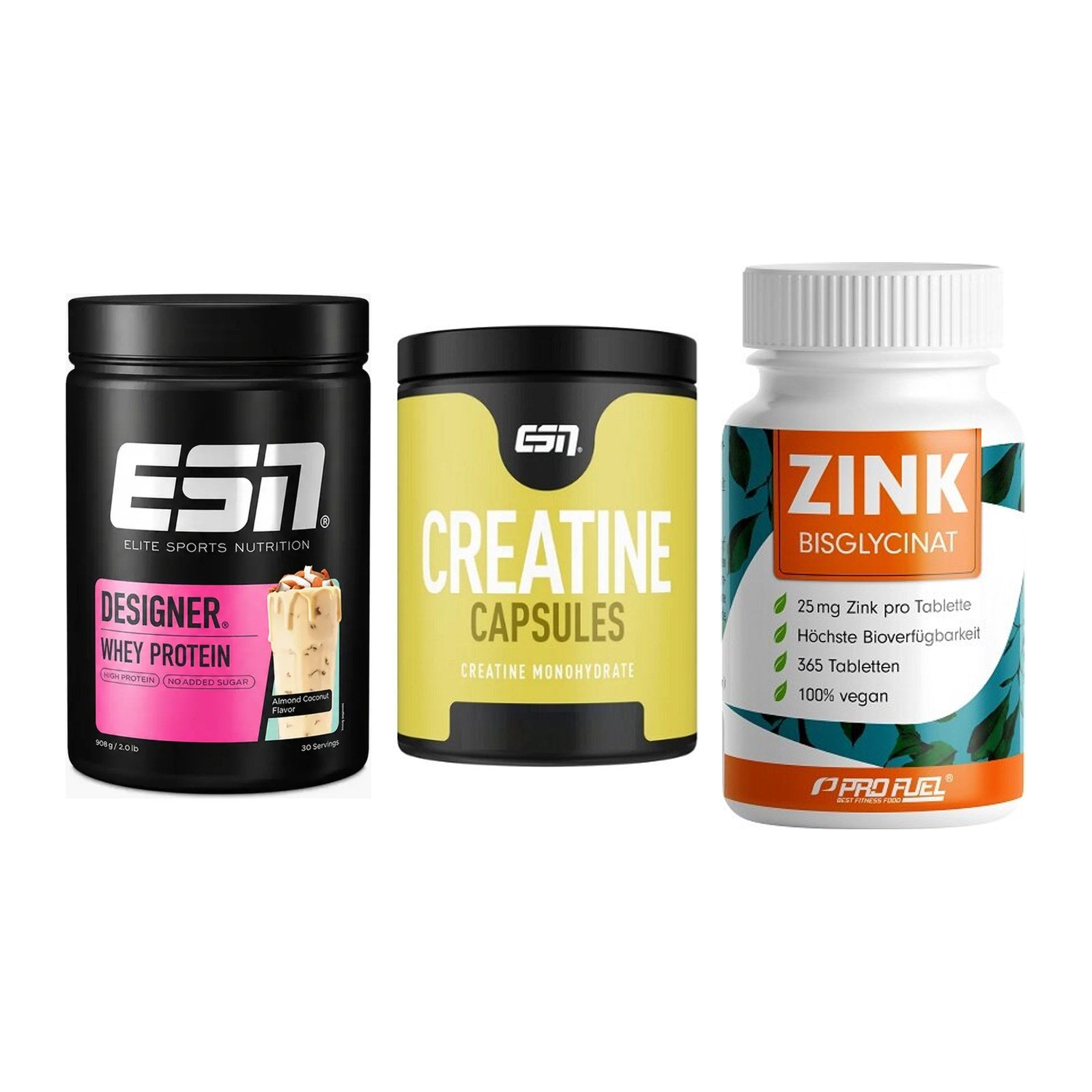 Einsteiger-Set: ESN Designer + ESN Ultrapure + ProFuel Zink – alle enthaltenen Artikel
