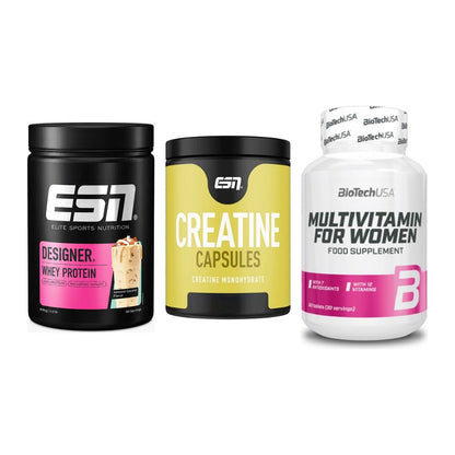 Einsteiger-Set: ESN Designer + ESN Ultrapure + BioTech Multivit – alle enthaltenen Artikel