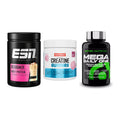 Einsteiger-Set: ESN Designer + Nutrend Creatine + Scitec Mega – alle enthaltenen Artikel