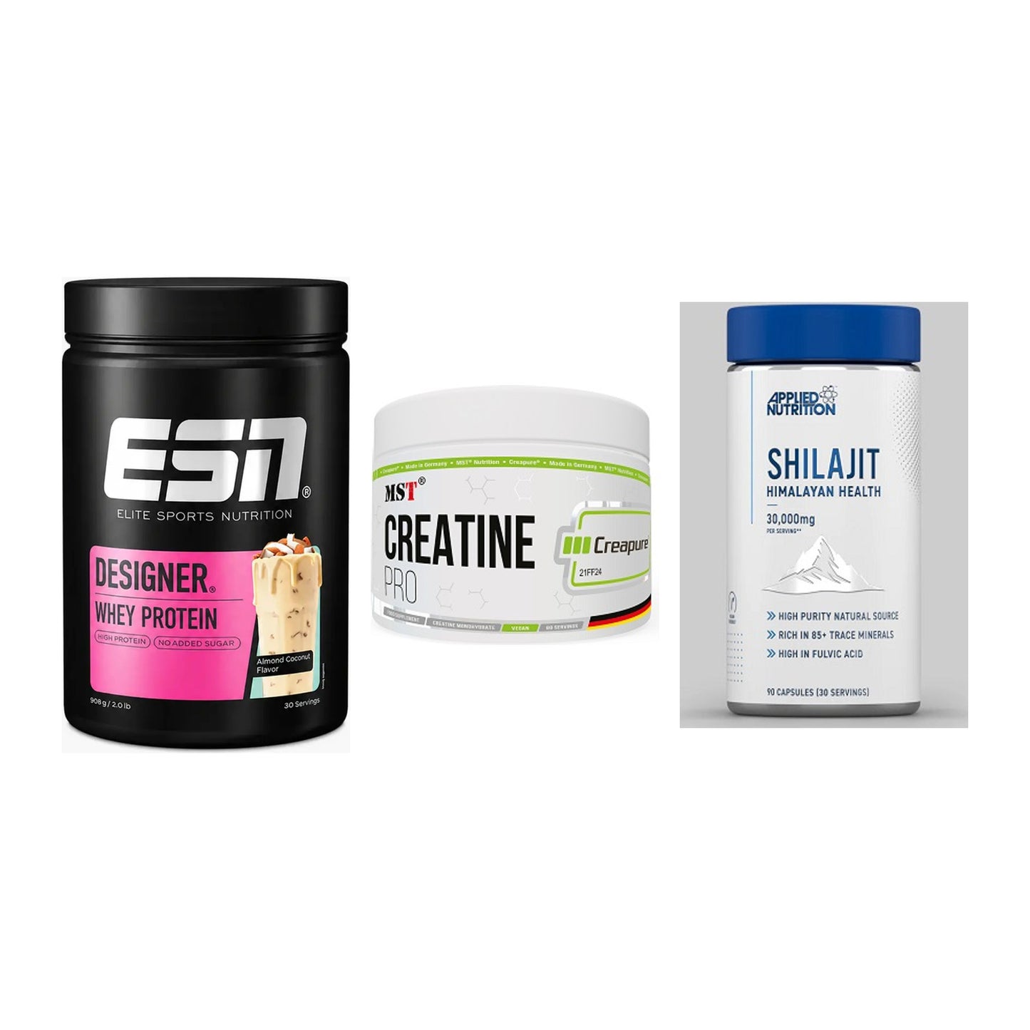 Einsteiger-Set: ESN Designer + MST Creatin Pro + Applied Nutritio – alle enthaltenen Artikel