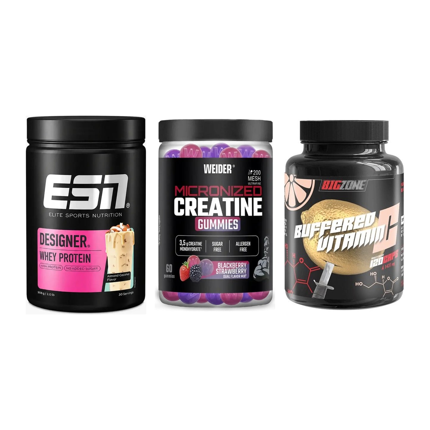 Einsteiger-Set: ESN Designer + Weider Micronize + Big Zone Buffere – alle enthaltenen Artikel