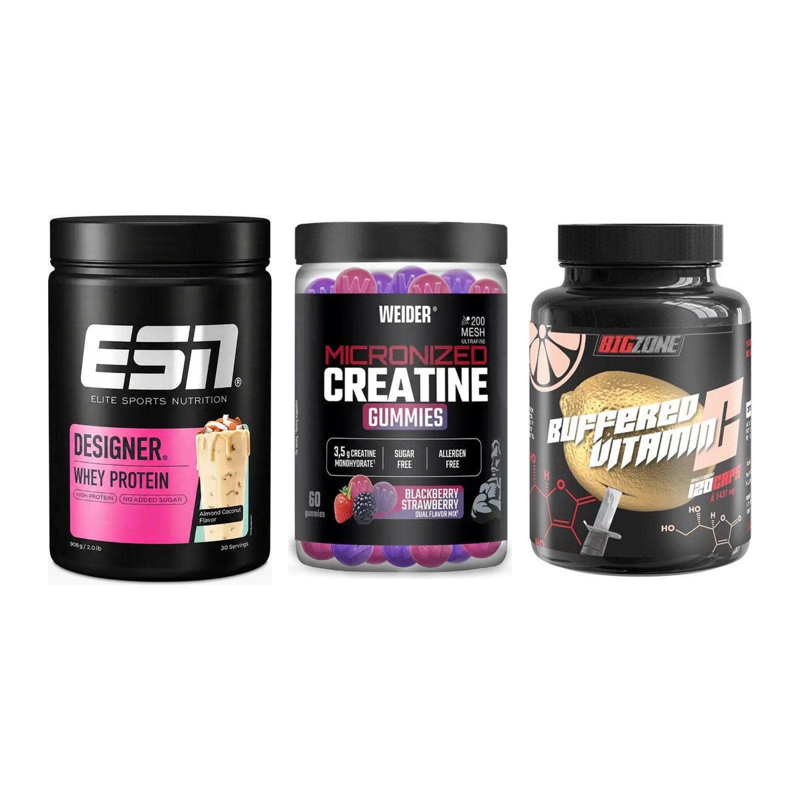 Einsteiger-Set: ESN Designer + Weider Micronize + Big Zone Buffere – alle enthaltenen Artikel