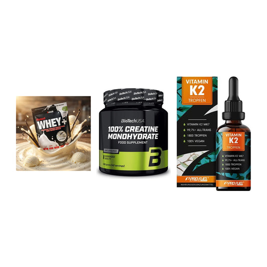 Einsteiger-Set: Sinob Honest + BioTech Creatine + ProFuel Vitamin – alle enthaltenen Artikel