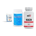 Einsteiger-Set: NNT Whey + Megabol Total Creatine + MST Niacin – alle enthaltenen Artikel