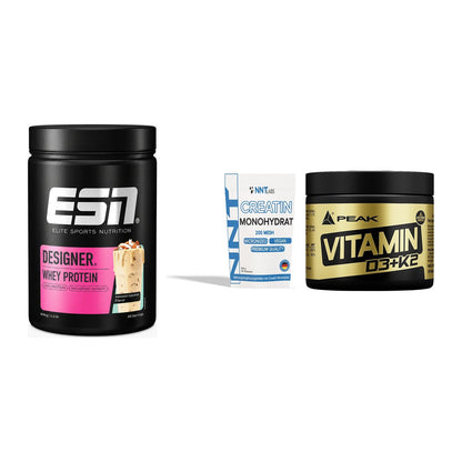 Einsteiger-Set: ESN Designer + NNT Creatin + Peak Vitamin – alle enthaltenen Artikel
