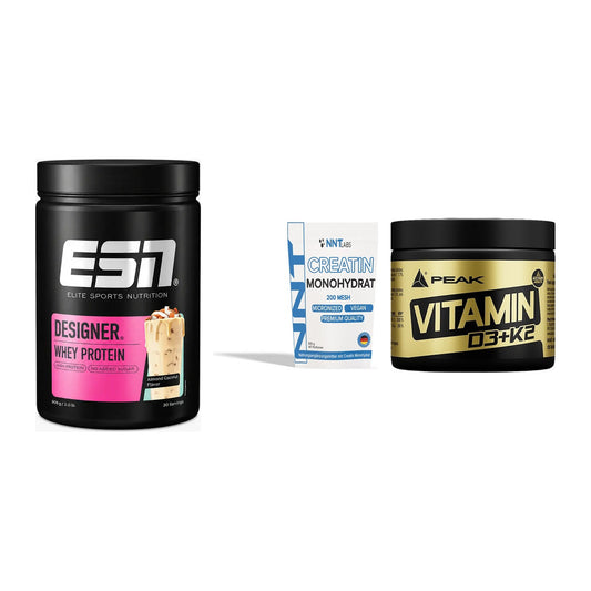 Einsteiger-Set: ESN Designer + NNT Creatin + Peak Vitamin – alle enthaltenen Artikel