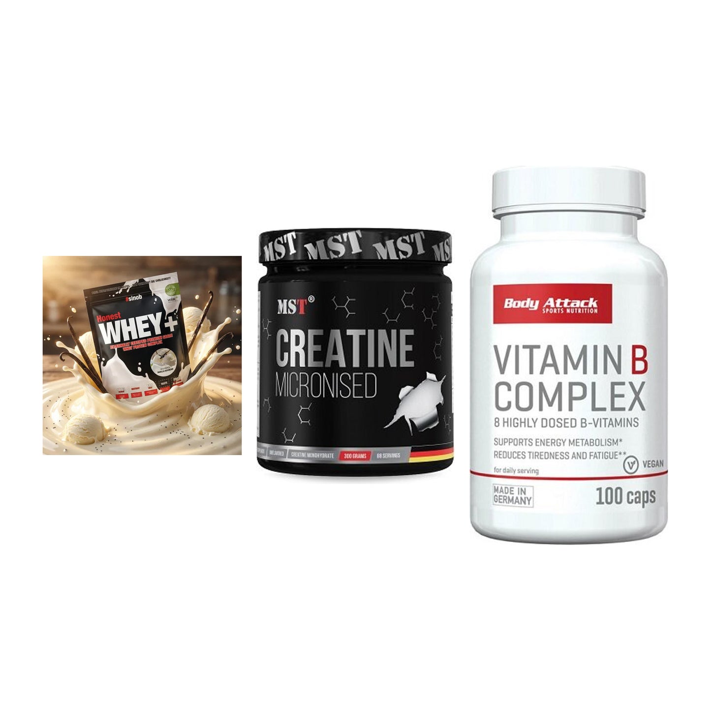Einsteiger-Set: Sinob Honest + MST Creatin + Body Attack – alle enthaltenen Artikel