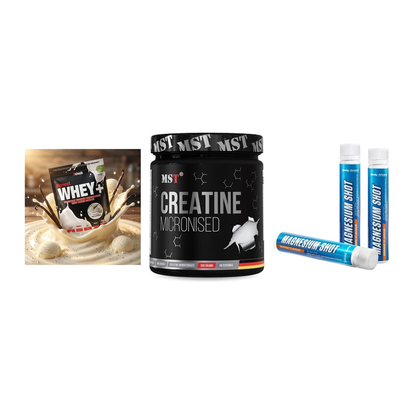 Einsteiger-Set: Sinob Honest + MST Creatin + Body Attack – alle enthaltenen Artikel