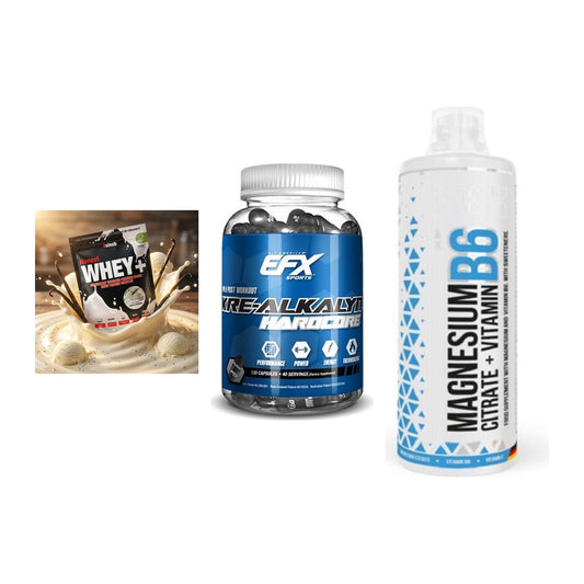 Einsteiger-Set: Sinob Honest + EFX Kre-Alkalyn + MST Magnesium B6 – alle enthaltenen Artikel