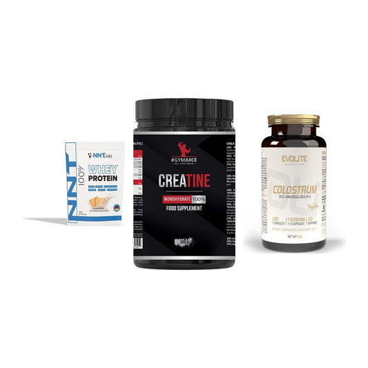 Einsteiger-Set: NNT Whey + #GYMJUICE + Evolite Nutritio – alle enthaltenen Artikel