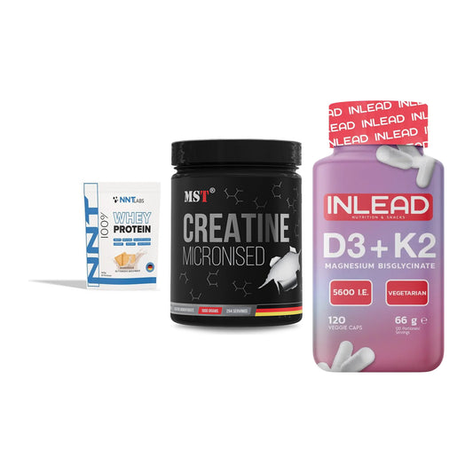 Einsteiger-Set: NNT Whey + MST Creatin + INLEAD Vitamin – alle enthaltenen Artikel