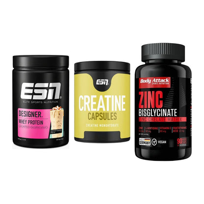 Einsteiger-Set: ESN Designer + ESN Ultrapure + Body Attack Zink – alle enthaltenen Artikel