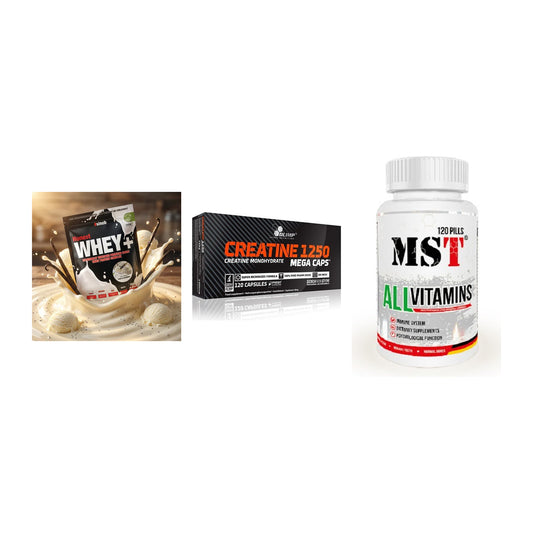 Einsteiger-Set: Sinob Honest + Olimp Creatine + MST All Vitamins – alle enthaltenen Artikel