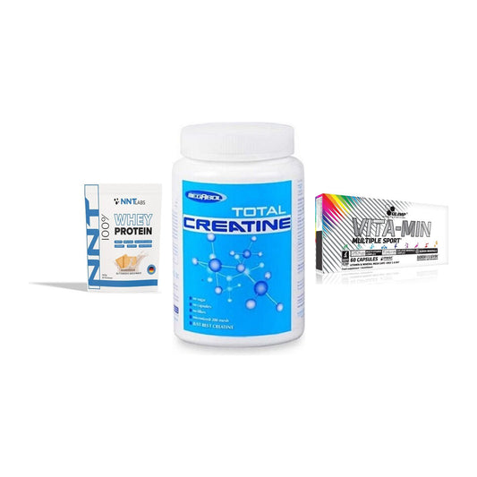 Einsteiger-Set: NNT Whey + Megabol Total + Olimp Vita-Min – alle enthaltenen Artikel