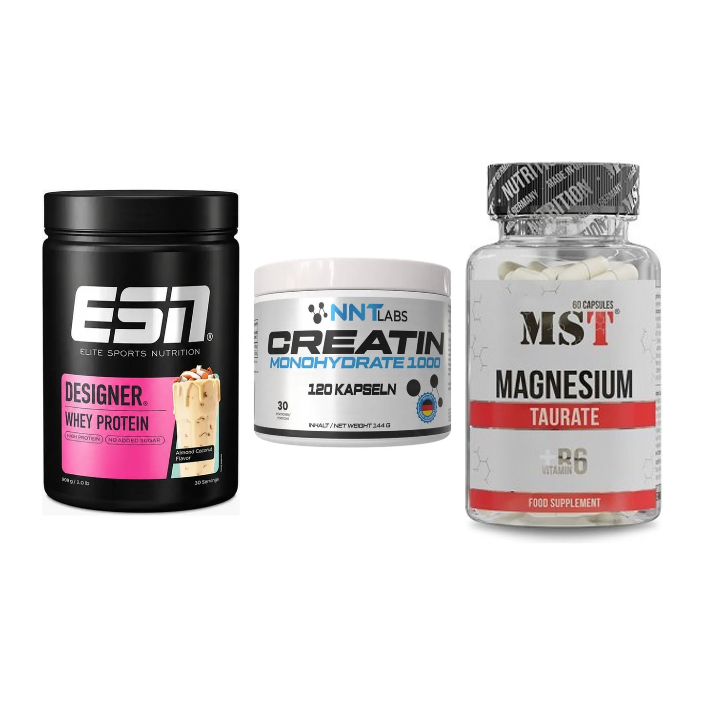 Einsteiger-Set: ESN Designer + NNT Creatin 1000 + MST Magnesium – alle enthaltenen Artikel
