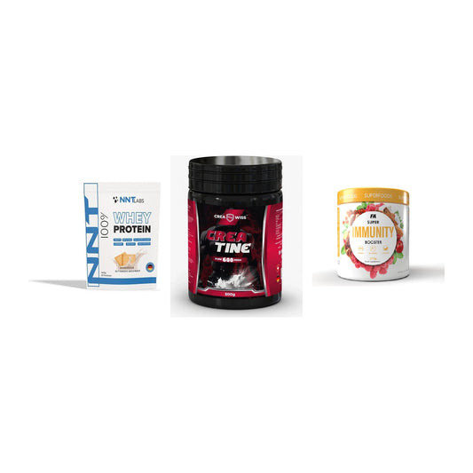 Einsteiger-Set: NNT Whey + CREASWISS + FA Nutrition – alle enthaltenen Artikel