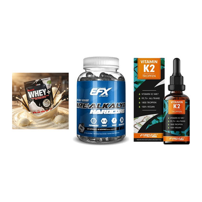 Einsteiger-Set: Sinob Honest + EFX Kre-Alkalyn + ProFuel Vitamin – alle enthaltenen Artikel
