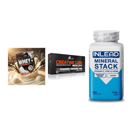 Einsteiger-Set: Sinob Honest + Olimp Creatine + INLEAD Mineral – alle enthaltenen Artikel