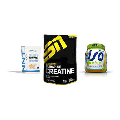 Einsteiger-Set: NNT Whey + ESN Ultrapure + Olimp Iso Plus – alle enthaltenen Artikel