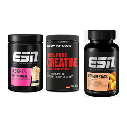 Einsteiger-Set: ESN Designer + Body Attack 100% + ESN Vitamin – alle enthaltenen Artikel