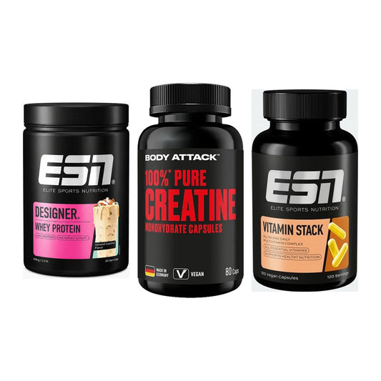 Einsteiger-Set: ESN Designer + Body Attack 100% + ESN Vitamin – alle enthaltenen Artikel