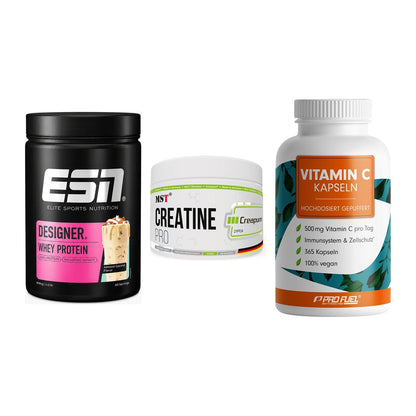 Einsteiger-Set: ESN Designer + MST Creatin Pro + ProFuel Vitamin – alle enthaltenen Artikel