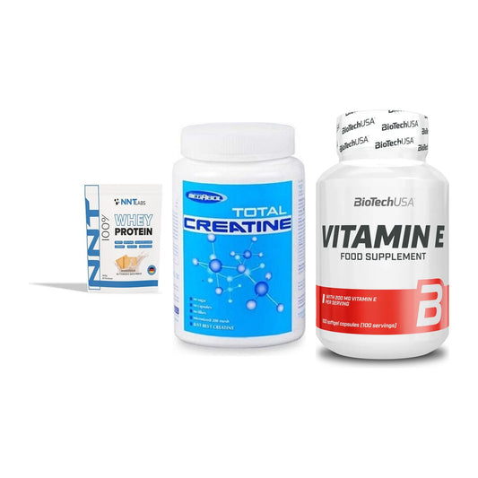 Einsteiger-Set: NNT Whey + Megabol Total + BioTech Vitamin – alle enthaltenen Artikel