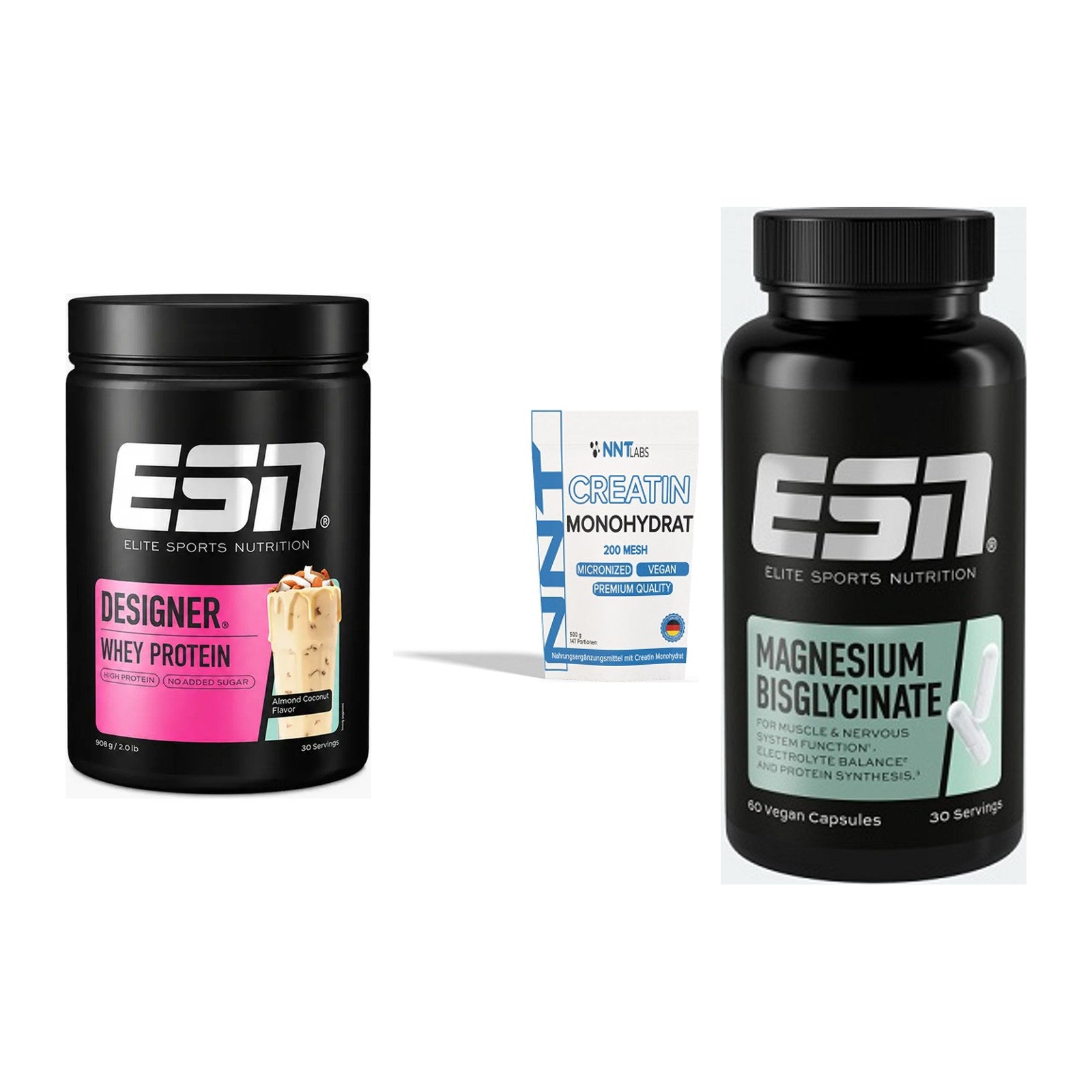 Einsteiger-Set: ESN Designer + NNT Creatin + ESN Magnesium – alle enthaltenen Artikel