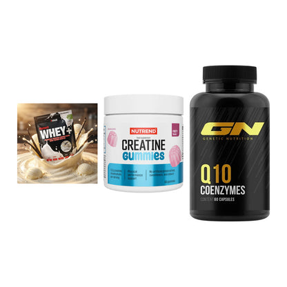 Einsteiger-Set: Sinob Honest + Nutrend Creatine + GN Q10 Health – alle enthaltenen Artikel