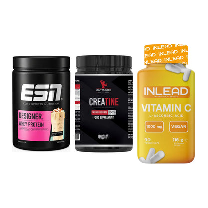 Einsteiger-Set: ESN Designer + #GYMJUICE + INLEAD Vitamin C – alle enthaltenen Artikel