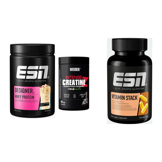 Einsteiger-Set: ESN Designer + Weider Intense + ESN Vitamin – alle enthaltenen Artikel