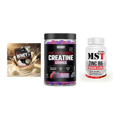 Einsteiger-Set: Sinob Honest + Weider Micronize + MST Zinc – alle enthaltenen Artikel