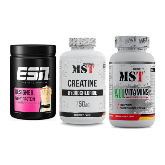 Einsteiger-Set: ESN Designer + MST Creatine HCL + MST All Vitamins – alle enthaltenen Artikel